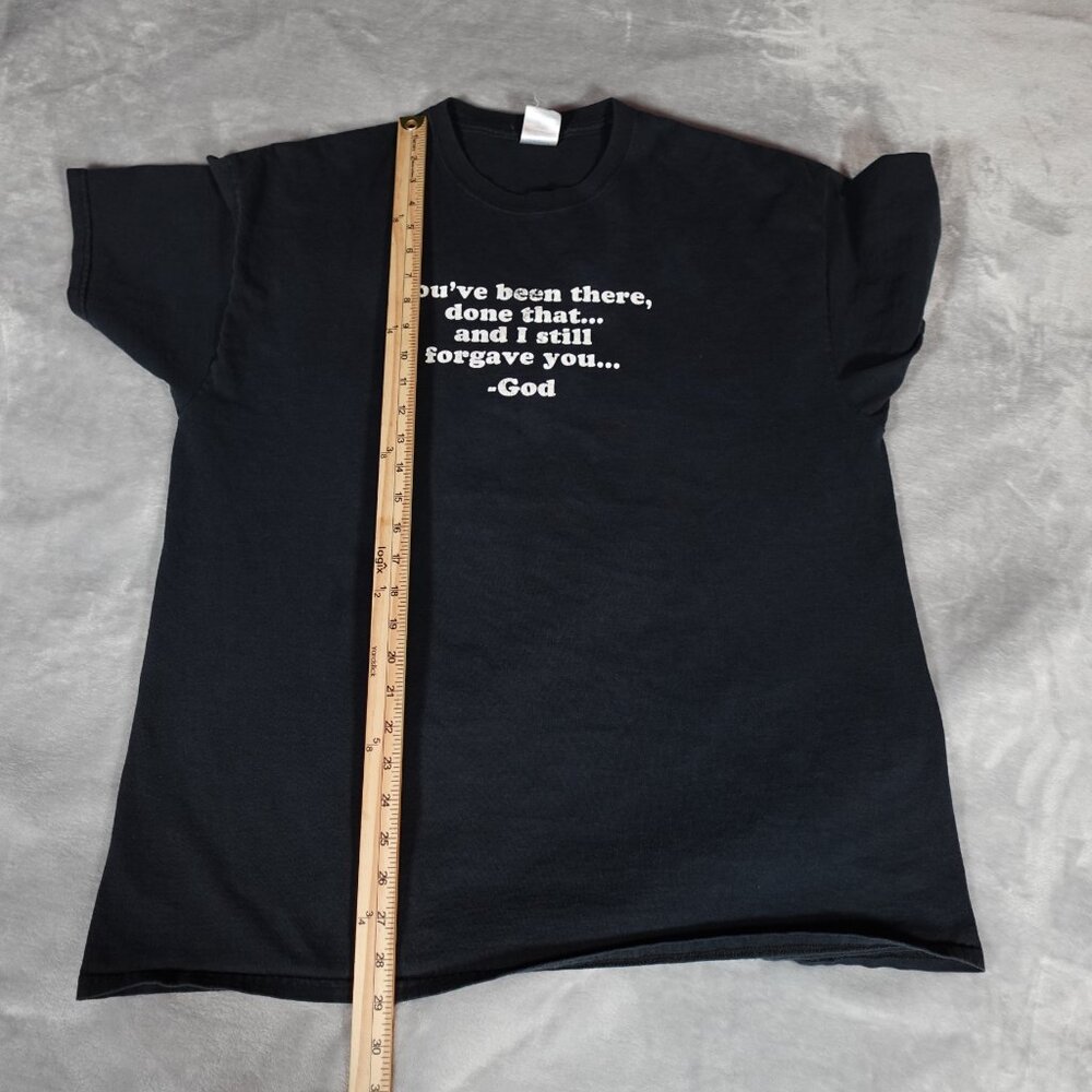 Vintage You’ve Been There Done That God T Shirt Mens XL Faded Black READ - Picture 8 of 8